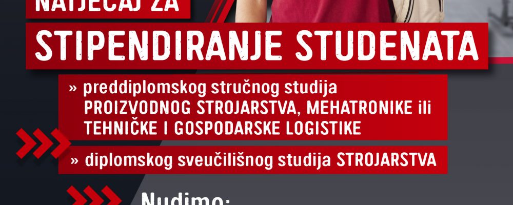 Natječaj za stipendiranje studenata Sveučilišta Sjever